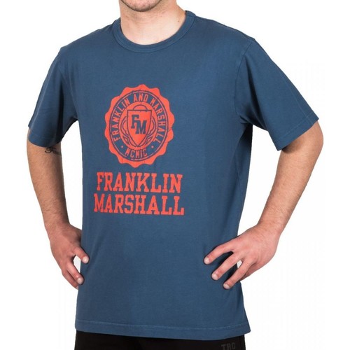 Vêtements Homme T-shirts manches courtes Franklin & Marshall T-shirt  Classique Bleu