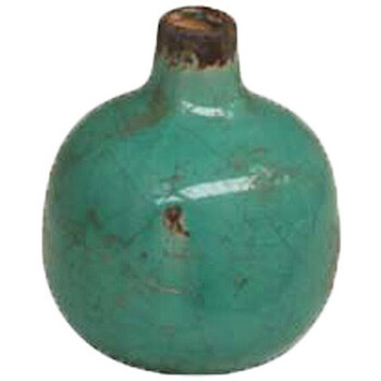 Sécurité du mot de passe Set de table Chehoma Vase céramique vert d'eau 9x9 cm Vert