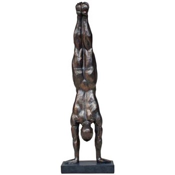 Maison & Déco Statuettes et figurines Chehoma Déco sculpture gymnaste résine 37x08x12cm Marron