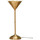 Maison & Déco Lampes à poser Chehoma Lampe métal doré Osiris 22x65cm Doré