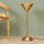 Maison & Déco Lampes à poser Chehoma Lampe métal doré Osiris 22x65cm Doré
