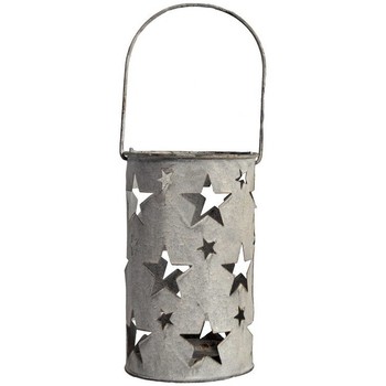 Maison & Déco Lampes à poser Les Douces Nuits De Mae Grande Lanterne étoile fer 12x36cm Gris