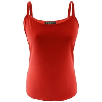 Vêtements Femme Tops / Blouses Georgedé Top Cathy En Jersey Imprimé Rouge