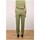 Vêtements Femme Pantalons Georgedé Pantalon Emma Fluide avec Ceinture Kaki Vert