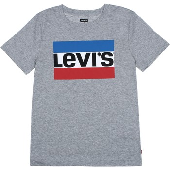Vêtements Garçon T-shirts manches courtes Levi's Tee Shirt Garçon logotypé Gris