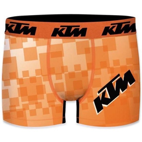 Sous-vêtements Homme Boxers Ktm Plaids / jetés MOSAIK Orange Noir Orange