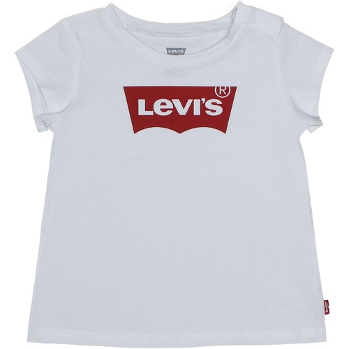 Vêtements Fille T-shirts Futura manches courtes Levi's T-shirt bébé col rond Blanc