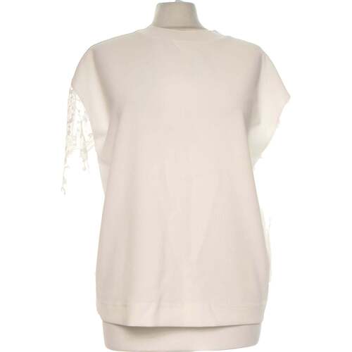 Vêtements Femme Jean Slim Femme Zara top manches longues  34 - T0 - XS Blanc Blanc