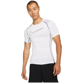 Vêtements Homme T-shirts Grey manches courtes Nike Pro Drifit Blanc