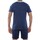 Vêtements Homme Shirt cropped cuff with mitered placket Ensemble homme Pyjama court T-shirt cropped col tunisien Vintage Bleu