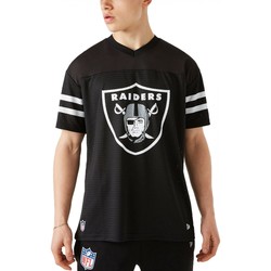 Vêtements Homme T-shirts manches courtes New-Era - Maillot Logo Oversized - Las Vegas Raiders Noir