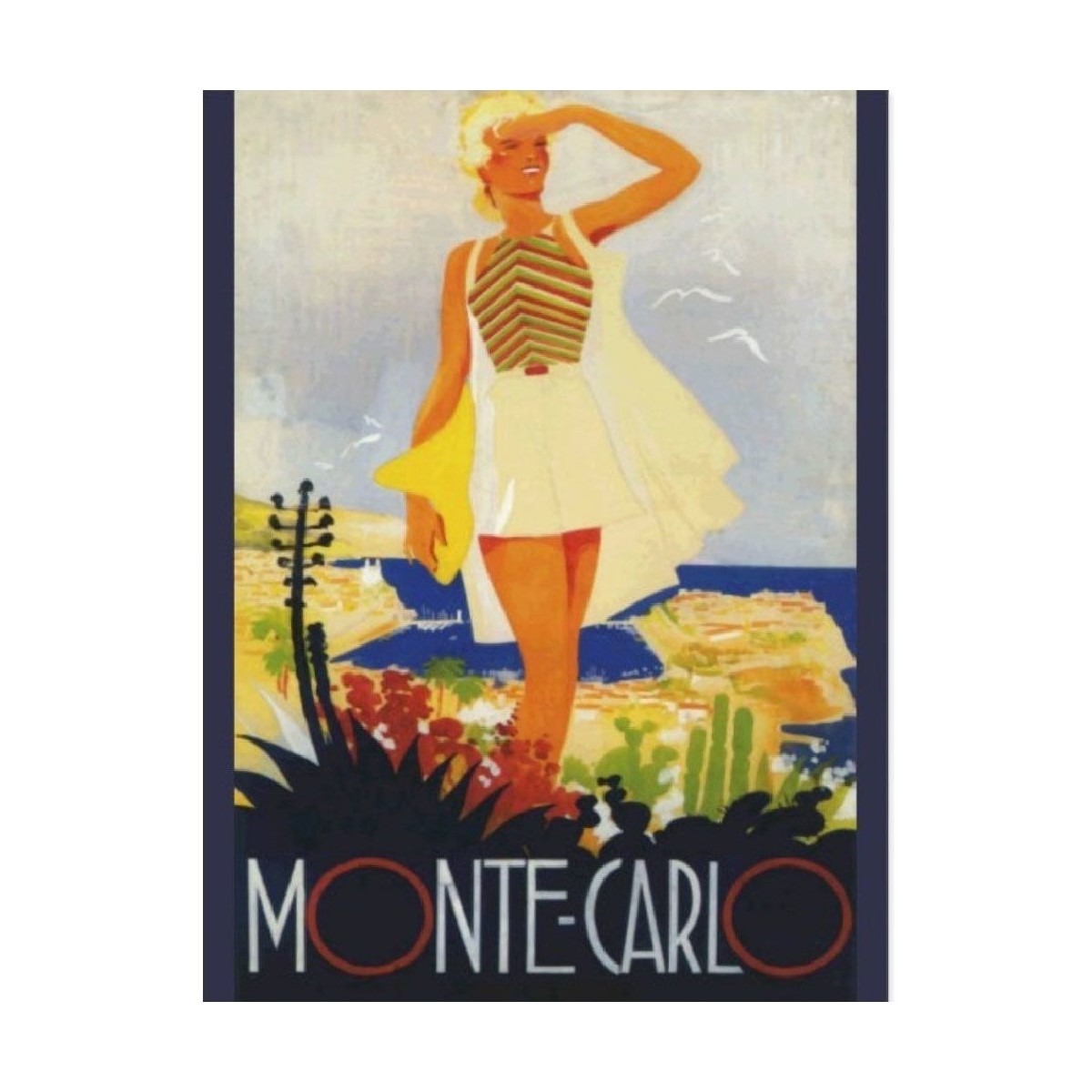Maison & Déco Affiches / posters Editions Clouet Affiche rectangulaire Monaco Multicolore