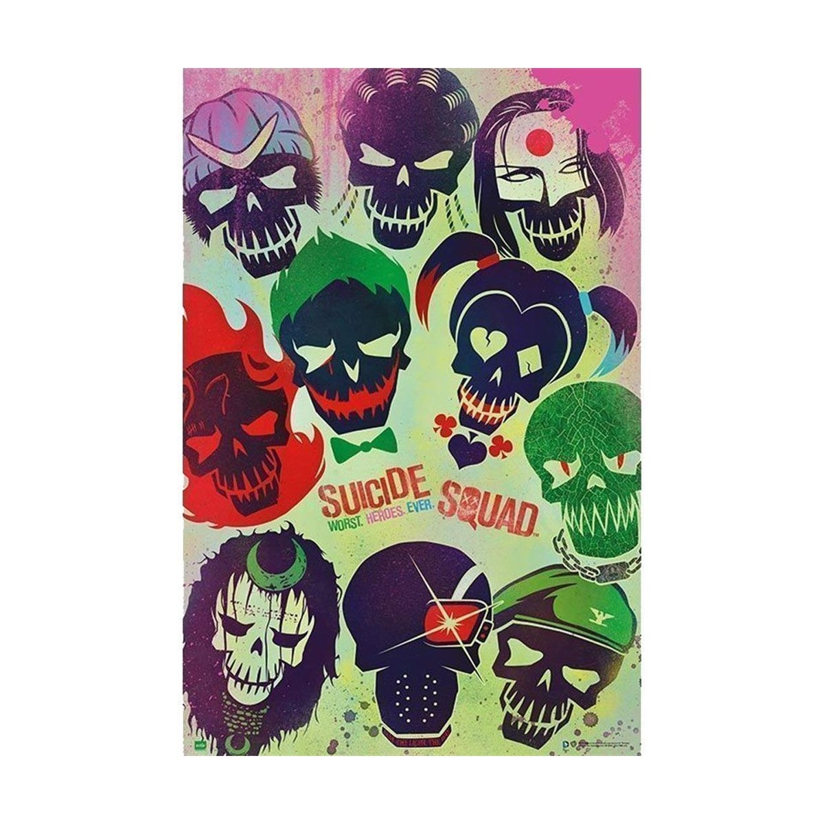 Maison & Déco Affiches / posters Grupo Erik Affiche Suicide Squad Multicolore