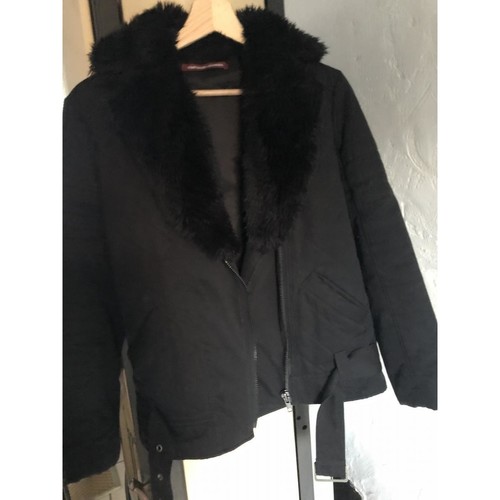 Comptoir Des Cotonniers Manteau court type perfecto fausse fourrure Noir -  Vêtements Manteaux Femme 25,00 €