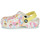 Chaussures Fille Sabots Crocs pop CLASSIC CLOG  creative dye Blanc / Multi