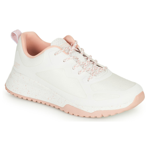 Chaussures Femme Baskets basses Skechers BOBS SQUAD 3 White / Pink
