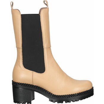 Chaussures Femme Boots Wonders H-3930 Bottines Beige
