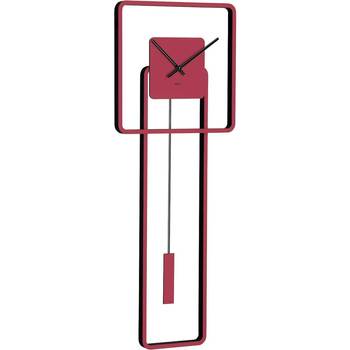 Only & Sons Montre Hermle 61022-362200, Quartz, Red, Analogique, Modern Rouge