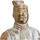 Maison & Déco Apple Of Eden Statuette Soldat debout de l'Empereur Qin Blanc