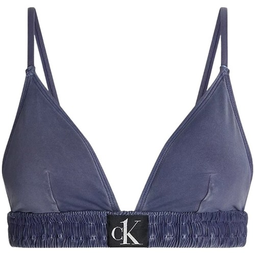 Vêtements Femme Maillots / Shorts de bain Calvin Klein Jeans skinny Haut de bikini triangle  Ref 54021 DYH Violet