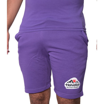 Vêtements Homme Regular Shorts / Bermudas Helvetica Short  purple - WARREN2 PURPLE Violet