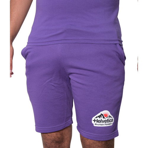 Vêtements Homme Shorts / Bermudas Helvetica Short  purple - WARREN2 PURPLE Violet