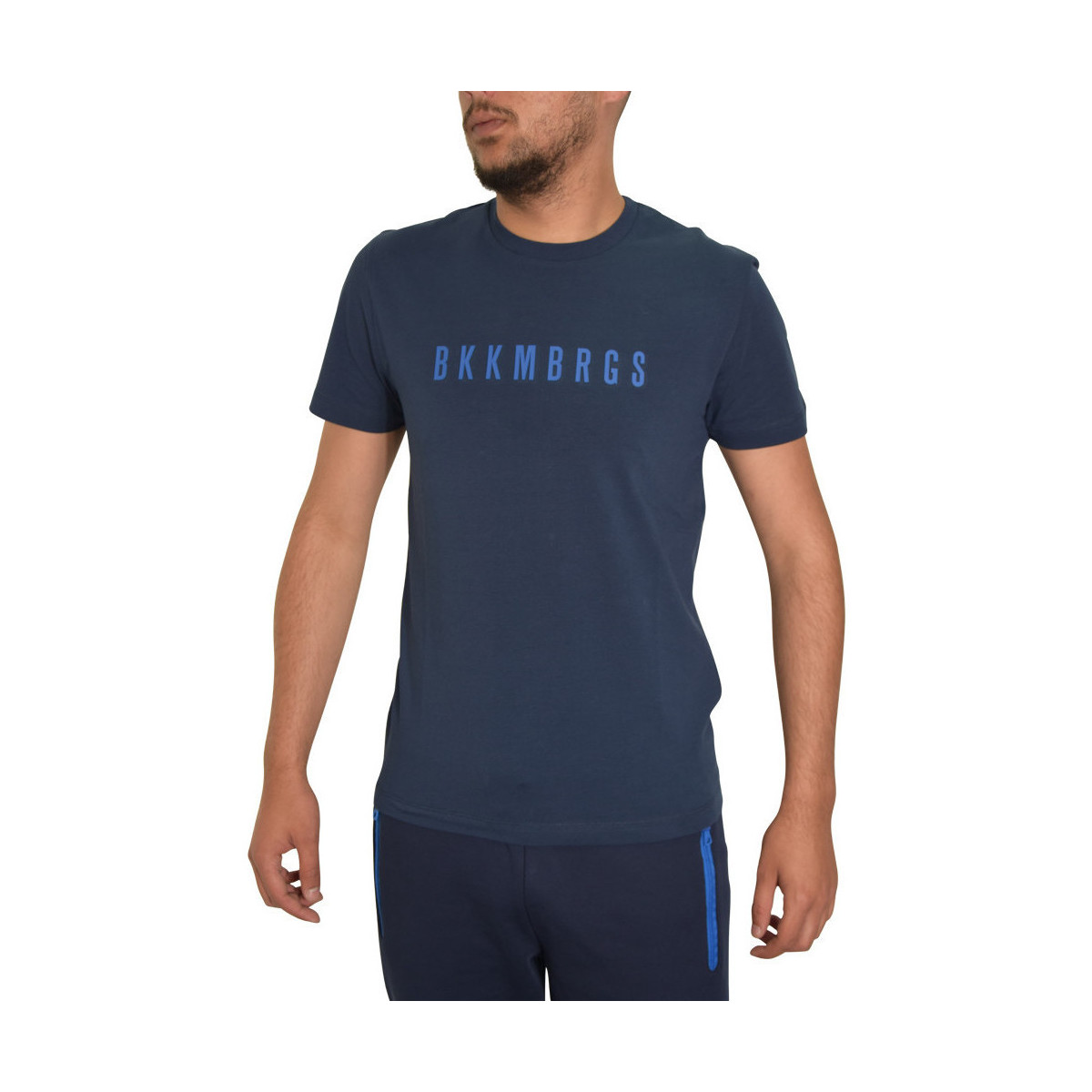 Vêtements Homme teamFINAL Casuals Shirt Bikkembergs T-shirt  Bleu Bleu