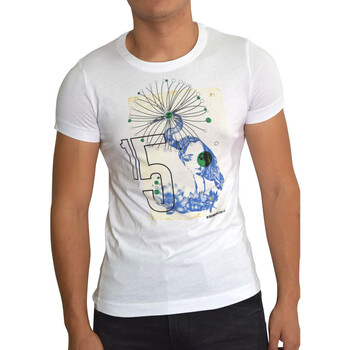 Vêtements Homme C 1 021 80 M 3809 Bikkembergs T-shirt  Blanc Blanc