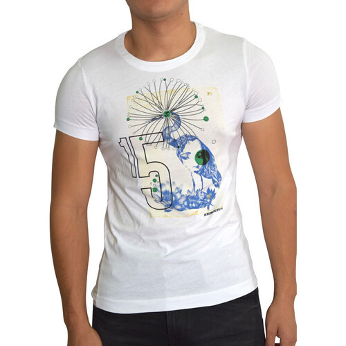 Vêtements Homme Vases / caches pots dintérieur Bikkembergs T-shirt  Blanc Blanc