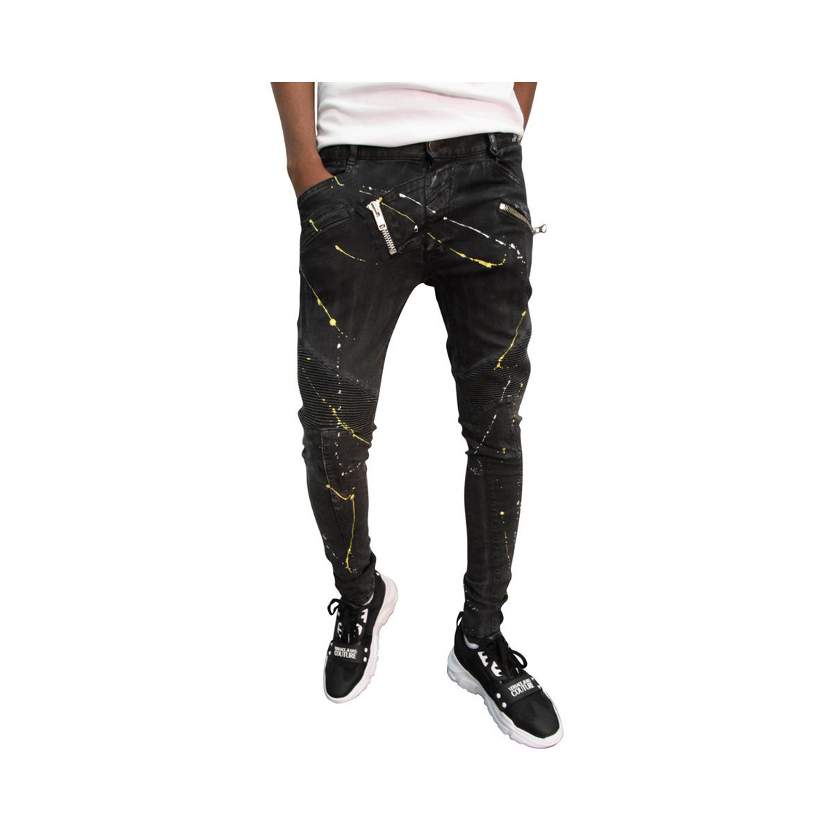 Vêtements Homme Jeans Boragio Jeans  Noir - 7564 Noir