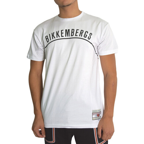 Vêtements Homme Utilisez au minimum 1 lettre majuscule Bikkembergs T-shirt  Blanc Blanc