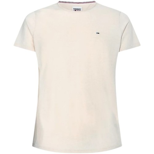 Vêtements Homme T-shirts & Polos Tommy Jeans T shirt  Ref 54042 ABI smooth stone Htr Beige