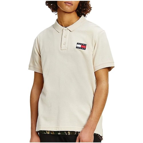 Vêtements Homme T-shirts & Polos Tommy Jeans Polo  Ref 54043 ABI smooth stone Beige