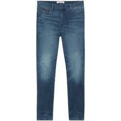 Vêtements Homme Jeans droit Tommy Jeans Jean skinny  Ref 54045 1BK Denim dark Bleu