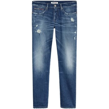 Vêtements Homme Jeans slim Tommy Jeans Jean  Ref 54037 1BK Denim Dark Bleu
