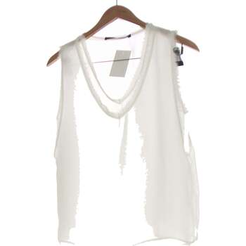 Vêtements Femme Vestes en jean Zara débardeur  34 - T0 - XS Blanc Blanc