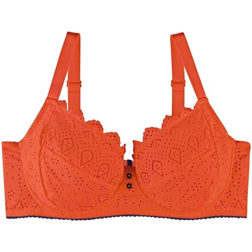 Sous-vêtements Pommpoire Soutien-gorge grand maintien orange Magma Orange - Sous-vêtements Corbeilles & balconnets Femme 34 