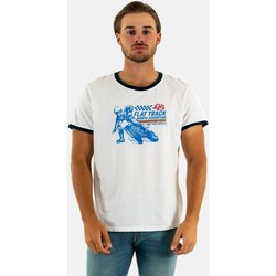 Vêtements Homme T-shirts manches courtes Daytona flat track white blanc