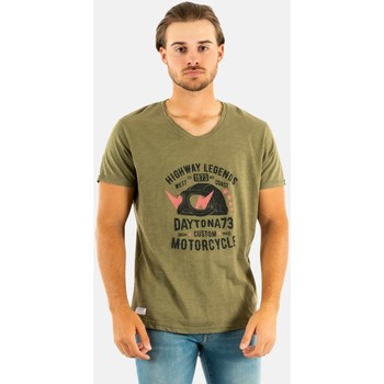 Vêtements Homme T-shirts manches courtes Daytona thunder khaki green vert