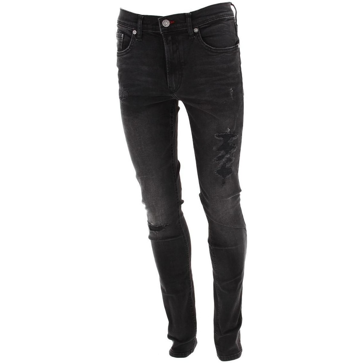 Vêtements Garçon Navy Wide Jeans Flash nr destroy jeans skin jr Noir