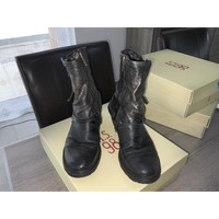 Chaussures Femme Bottes ville Voir la sélection Boots_Style_santiag Noir