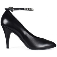 Chaussures Femme Escarpins Gucci Escarpins en cuir à cristaux Noir