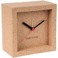 Maison & Déco Horloges Karlsson Horloge réveil scandinave en liège Franky Marron