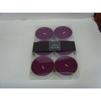 Maison & Déco Set de table Comptoir Des Bougies Lot de 6 bougies colorées - Diam. 5,9 cm Violet