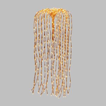 Maison & Déco Lampes à poser Lotti Branches lumineuses saule pleureur à suspendre - H. 120 cm Marron