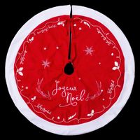 Maison & Déco Décorations de noël Féérie Lights & Christmas Tapis pour sapin de Noël Traineau - Feutrine Rouge