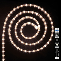 Maison & Déco Décorations de noël Féérie Lights & Christmas Guirlande tube LED d'extérieur - 18 m Blanc