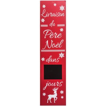 Maison & Déco Décorations de noël Féérie Lights & Christmas Calendrier de l'Avent Pancarte en bois Rouge