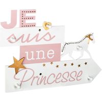 Yves Saint Laure Paniers / boites et corbeilles Atmosphera Patère enfant Princesse Douceur Rose