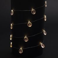 Maison & Déco Décorations de noël Rideaux / stores Guirlande de Noël lumineuse ampoule Xmas Marron